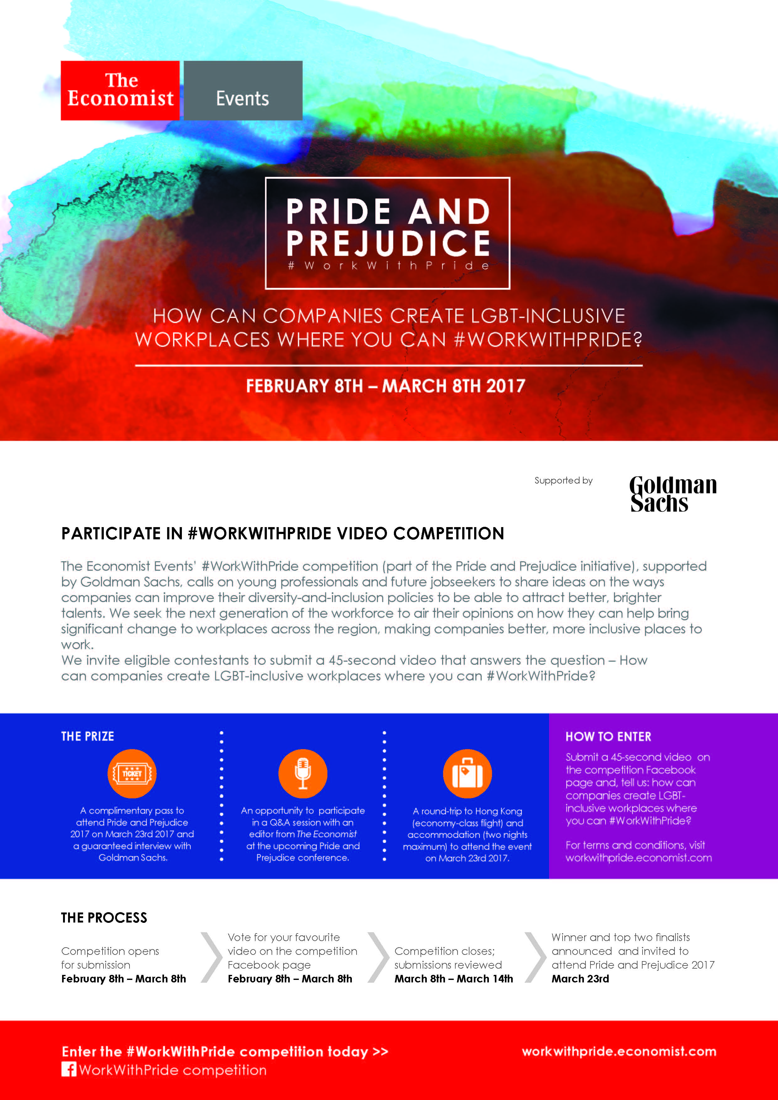 #WorkWithPride Video Competition (sponsored by Goldman Sachs)